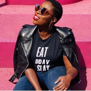 Brand new without tags shop YBL star shirt “ EAT PRAY SLAY”